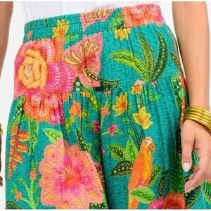 Ivy Jane Bird of Paradise NWT Tropical Floral Parrot Mini Short Cotton SZ XL